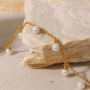 Fiji Pearl Anklet | Gold